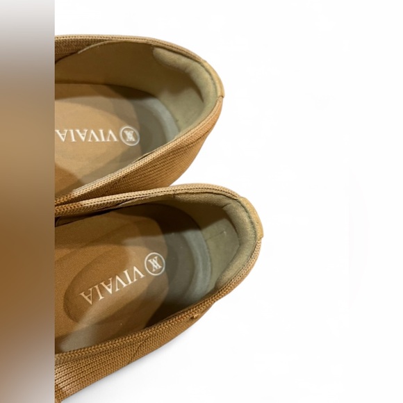 Vivaia Margot Square-Toe Mary Janes | Beige Knit | Size 39 - Picture 6 of 11